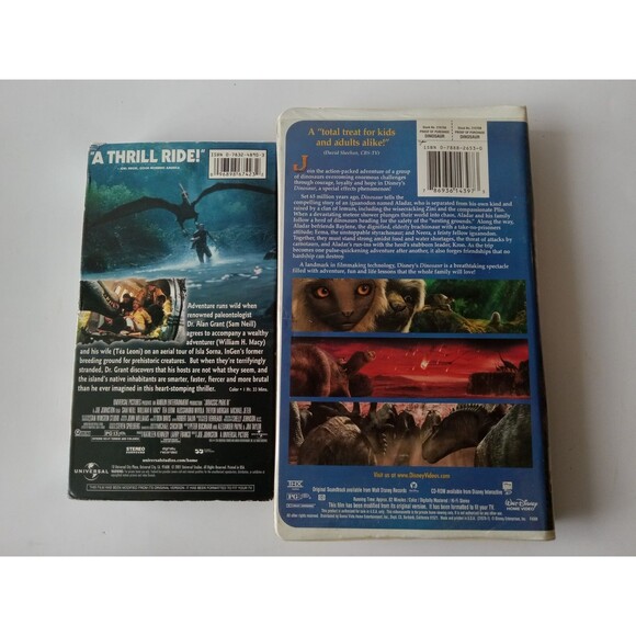 Walt Disney's Dinosaur & Jurassic Park III (Set of 2 VHS, 2001) - Picture 6 of 11
